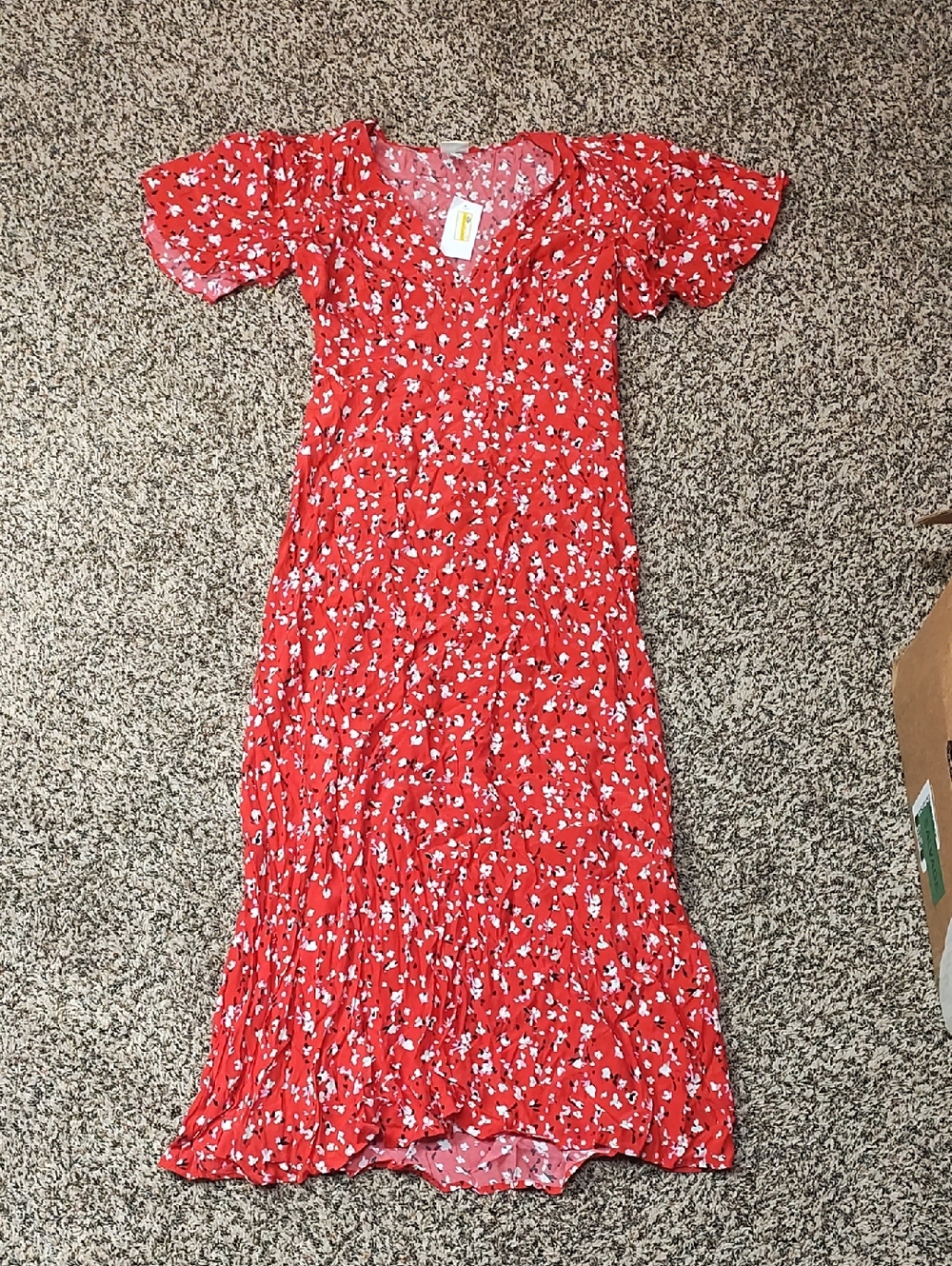 A New Day | Red Floral Maxi Dress - Lightweight Summer Dress